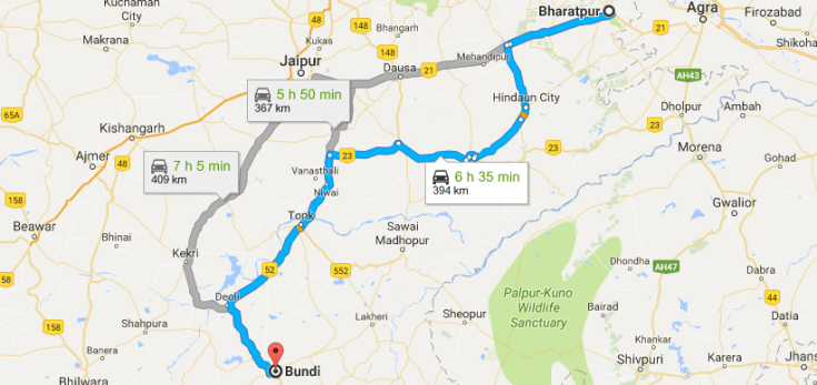 Bharatpur to Bundi